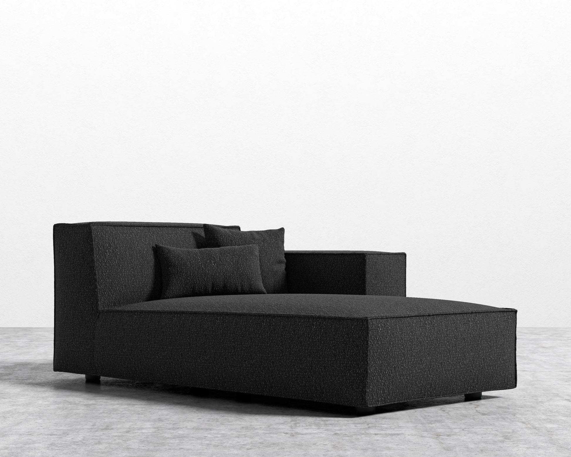 Porter Right Chaise - Chatou Boucle - Caviar