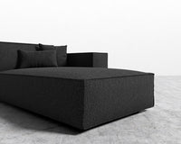 Porter Right Chaise - Chatou Boucle - Caviar
