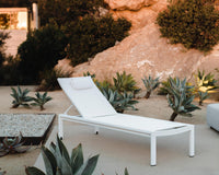 Spencer Outdoor Lounger - White 