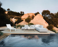 Spencer Outdoor Lounger - White 