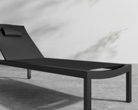 Spencer Outdoor Lounger - Black
