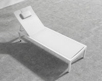 Spencer Outdoor Lounger - White