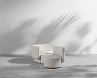 Tano Outdoor Curved S Shape Sectional - Palisades - White