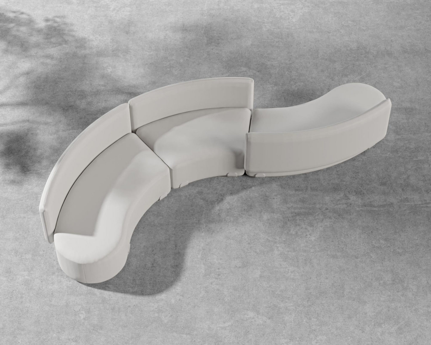 Tano Outdoor Curved S-Shape Modular Sectional