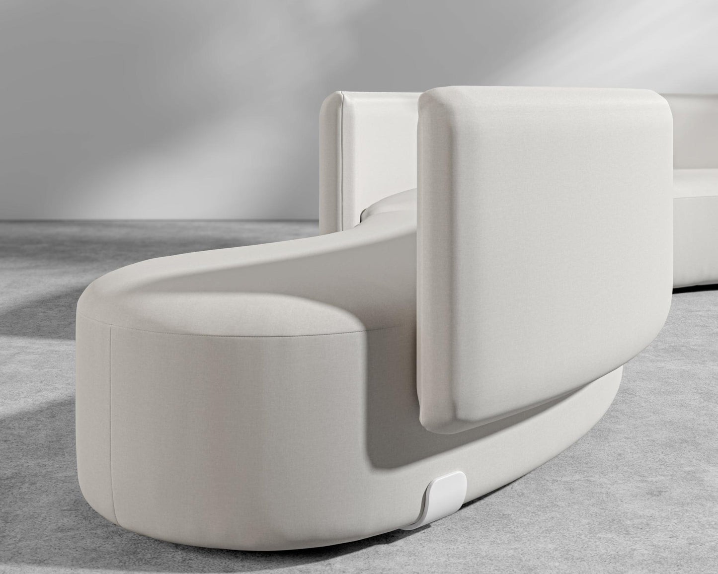 Tano Outdoor Curved S Shape Sectional - Palisades - White