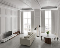 Winston Dining Table - 63 - White Lacquer 