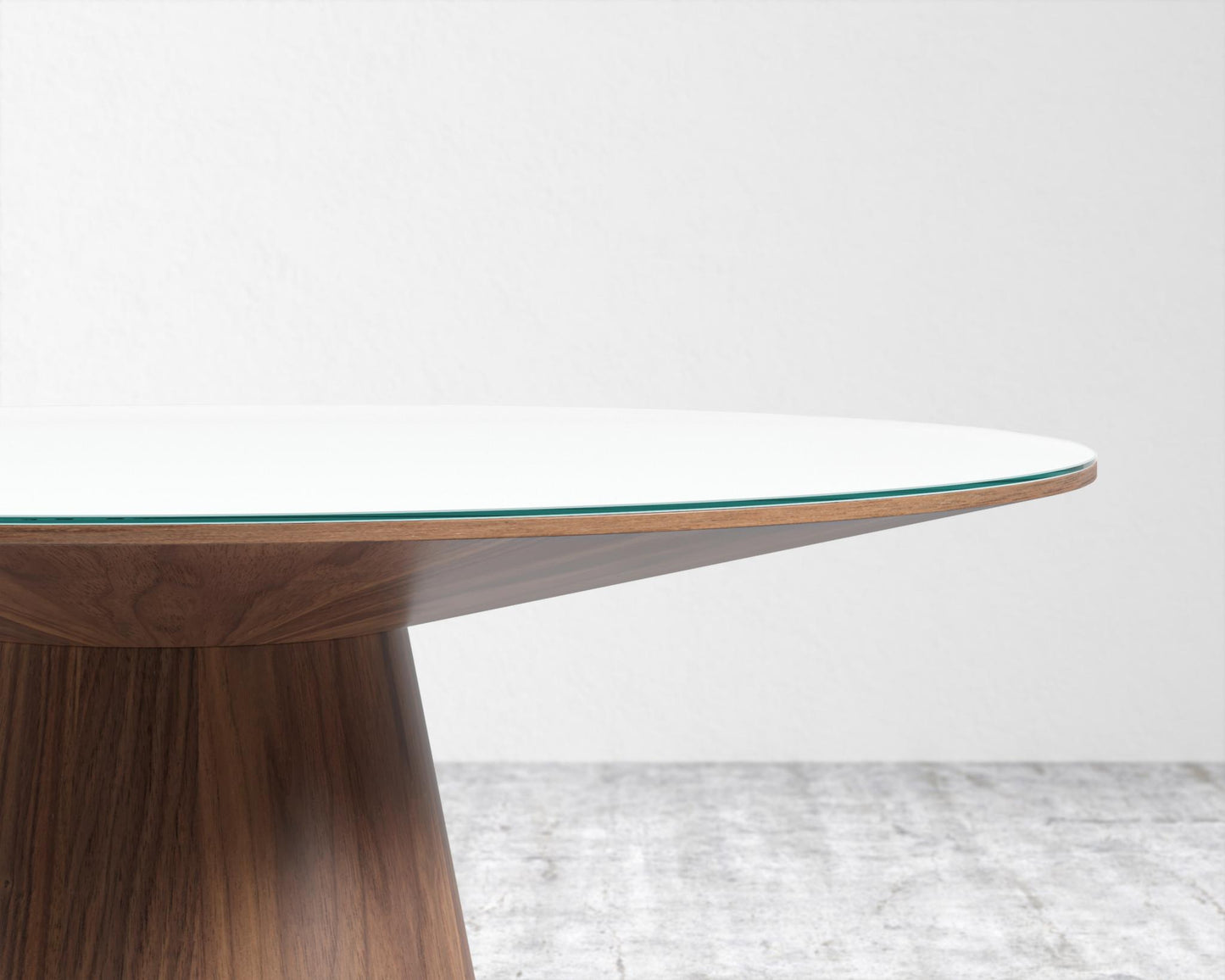 Winston Dining Table - 48in - Glass Top