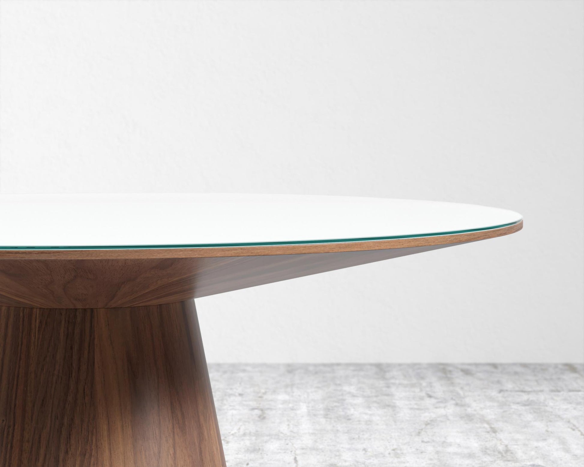 Winston Dining Table - 48in - Glass Top