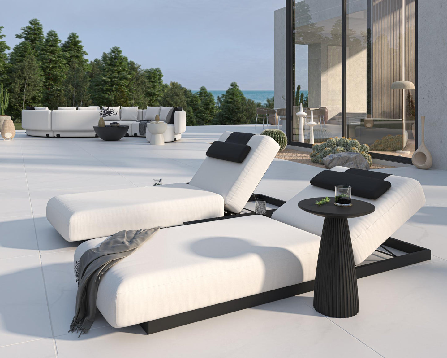 Gallus Side Table Outdoor Scene 