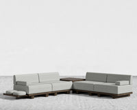 Kyoto L-Sectional - Kyoto Truffle - Deep-cut, Performance Linen - Dove