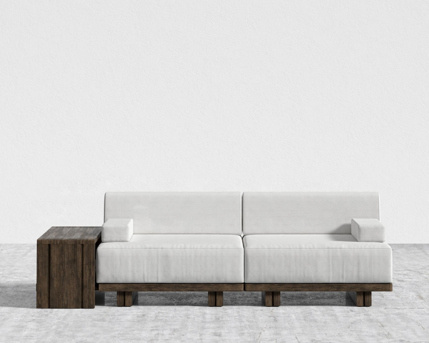 Kyoto Modular Sofa - Kyoto Truffle - Deep-cut, Performance Linen - Swan