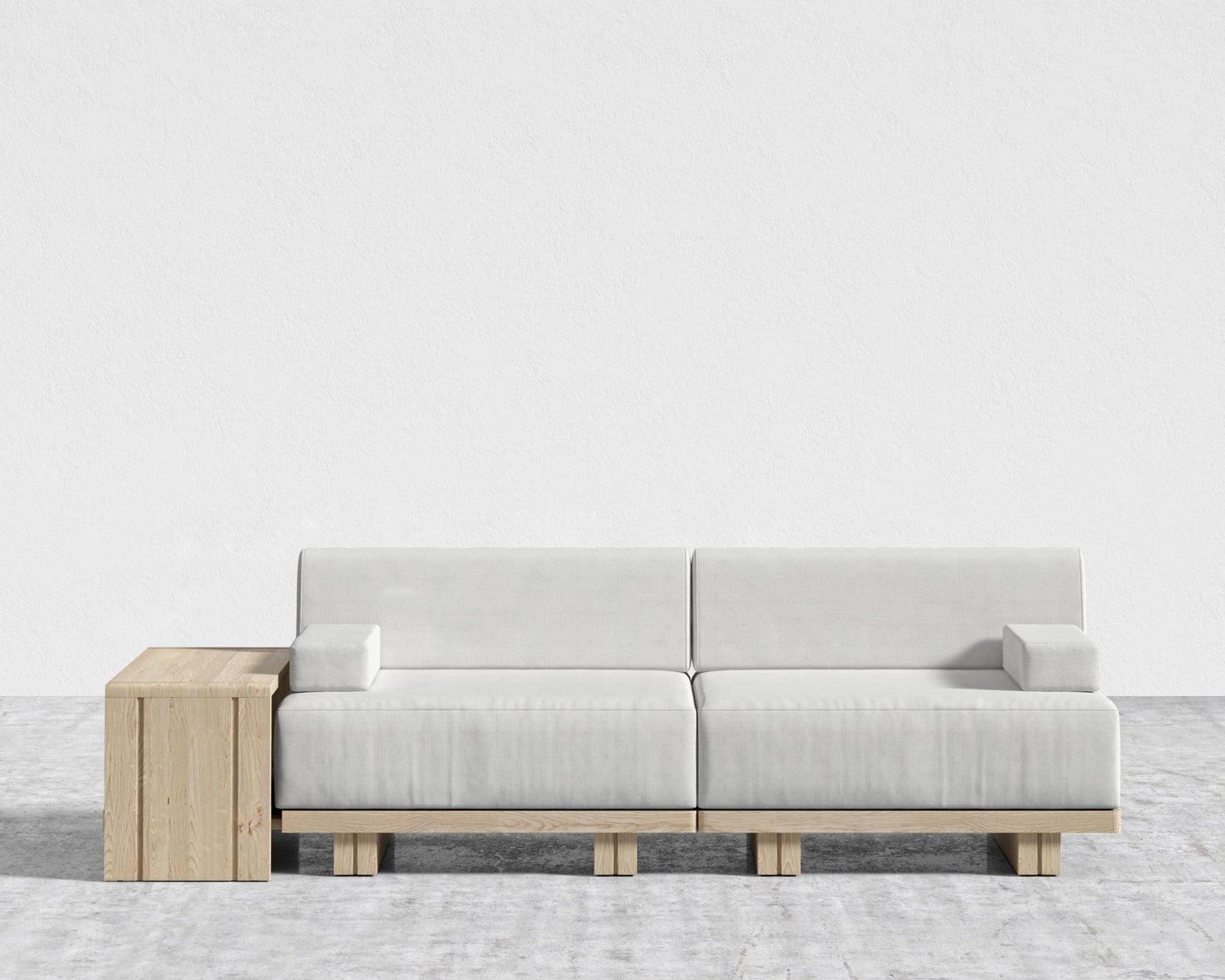 Kyoto Modular Sofa - Kyoto Truffle - Deep-cut, Performance Linen - Swan
