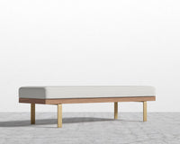 Maria Bench - Maria Brushed Brass, Modern Felt - Alesund