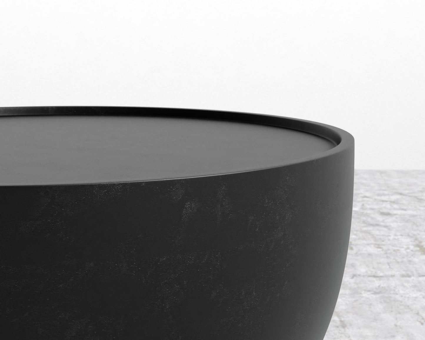 Maria Side Table - Black Concrete