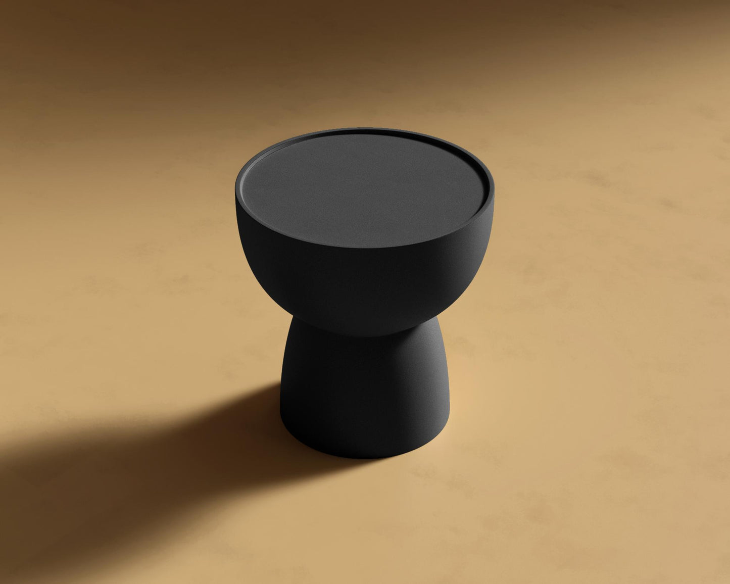 Maria Side Table - Black Wax Concrete