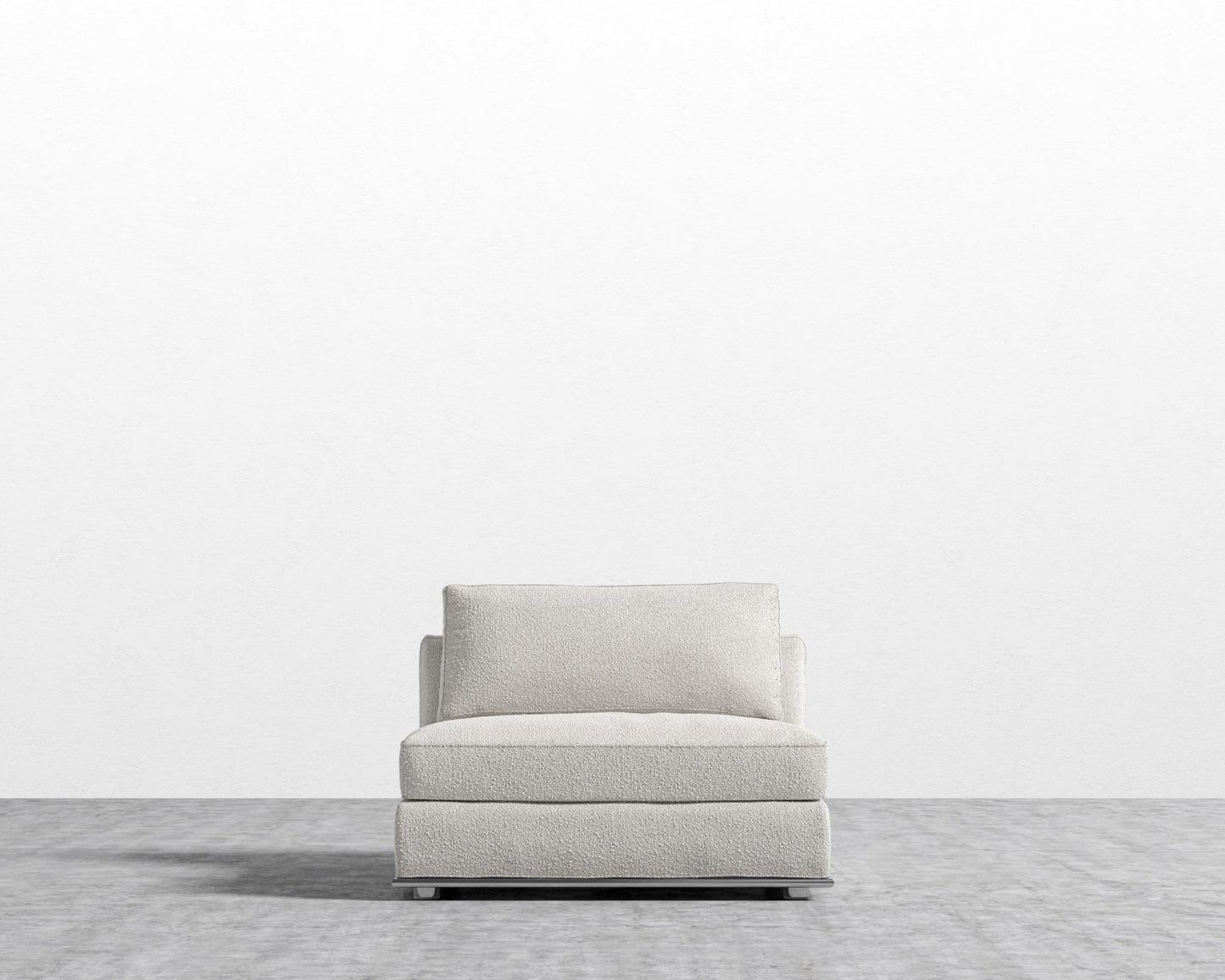 Milo 1-Seater - Armless - Chatou Bouclé - Pearl