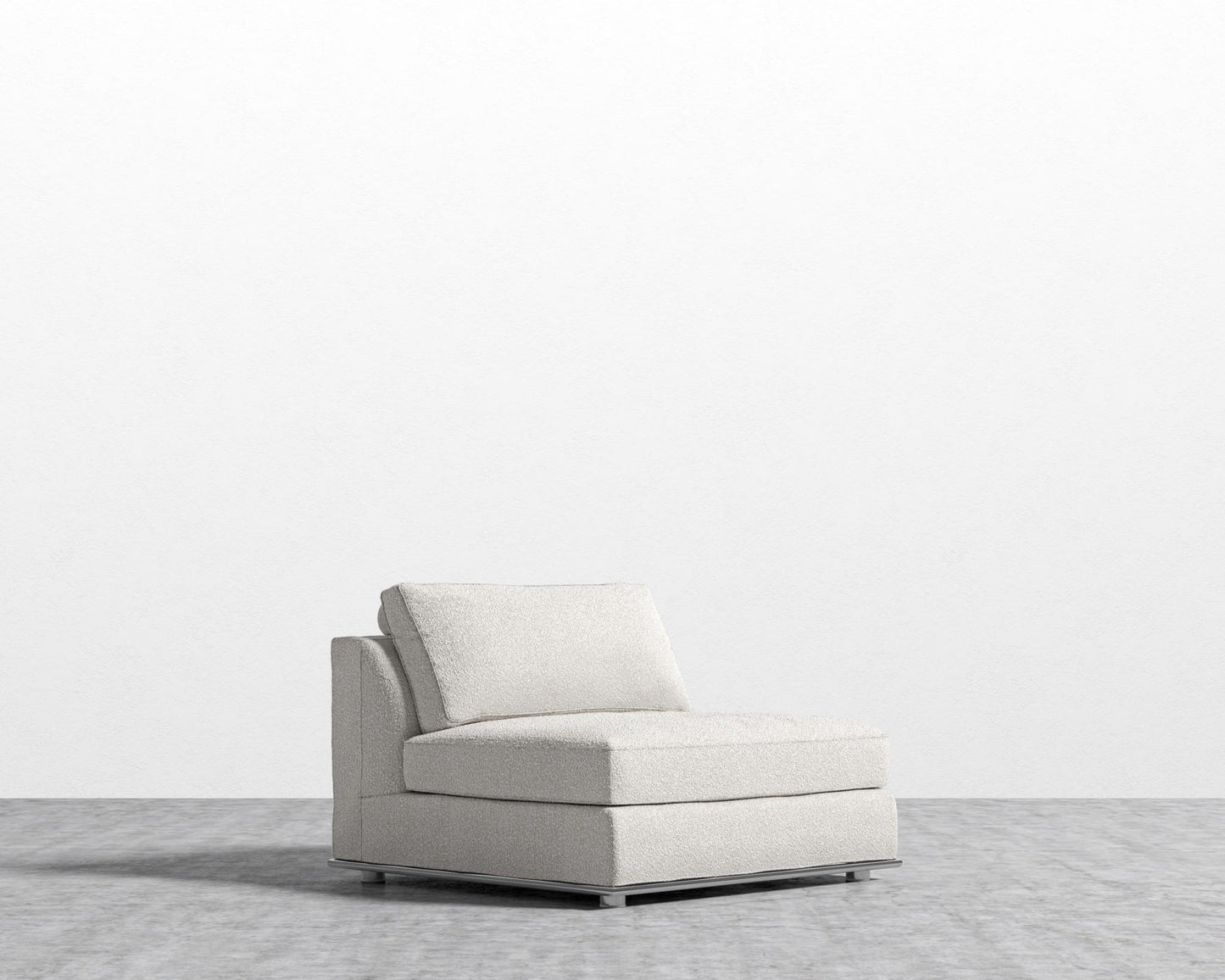 Milo 1-Seater - Armless - Chatou Bouclé - Pearl