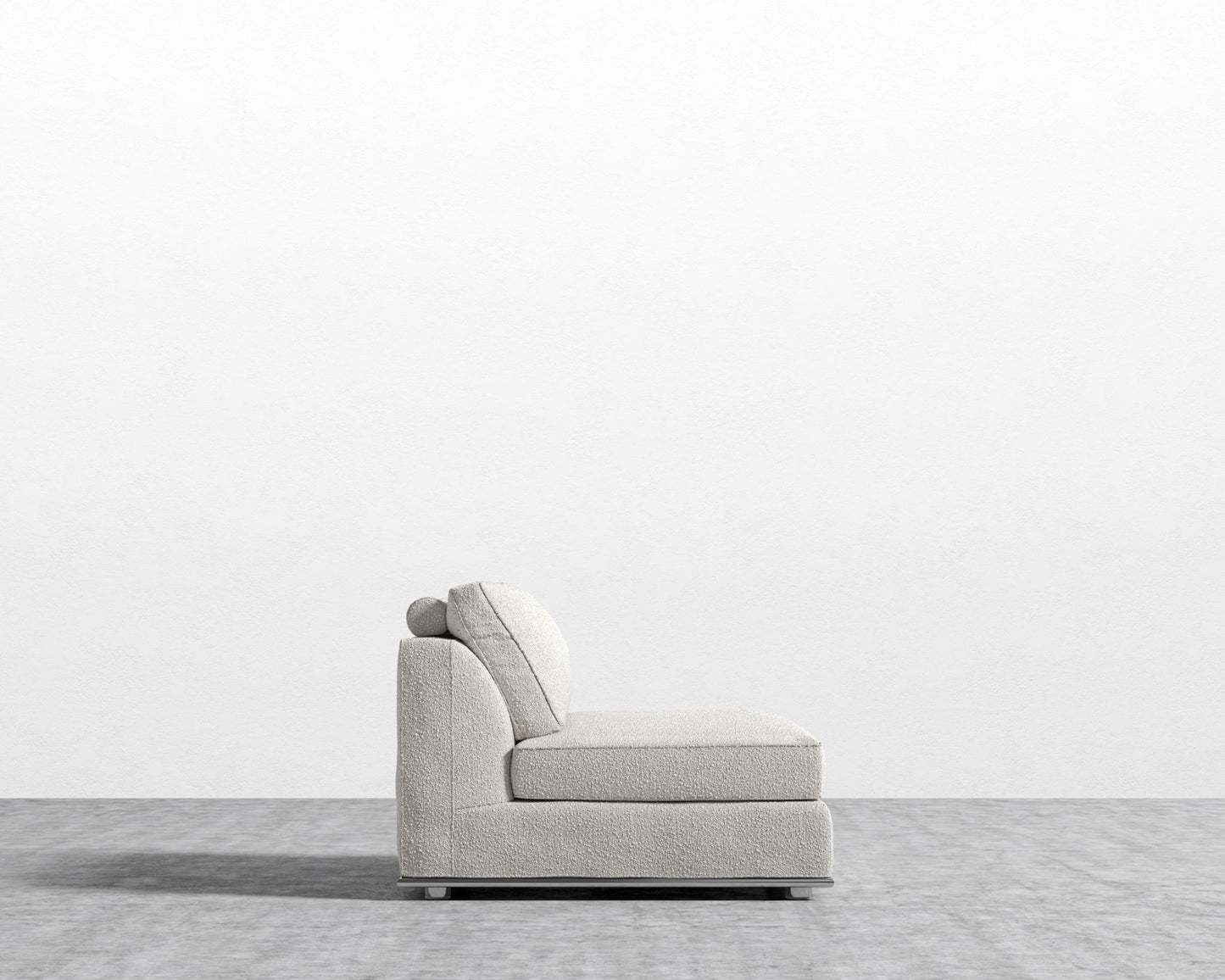 Milo 1-Seater - Armless - Chatou Bouclé - Pearl