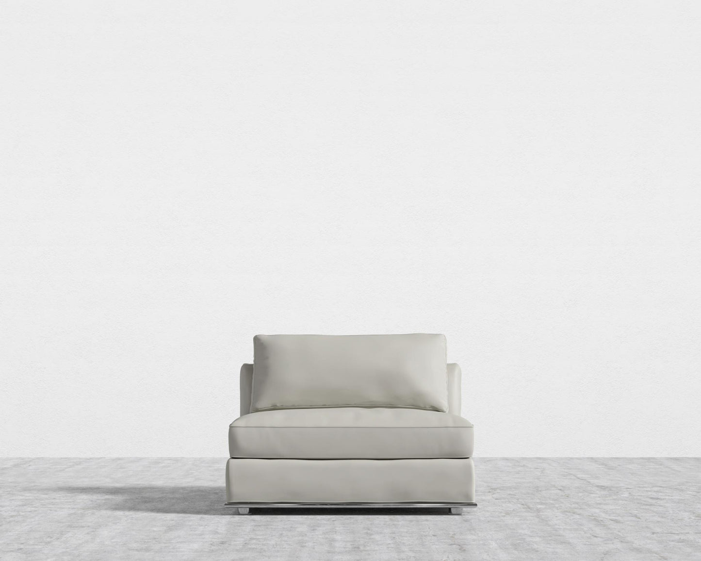 Milo 1-Seater - Armless - Microfiber Leather - Trento Taupe