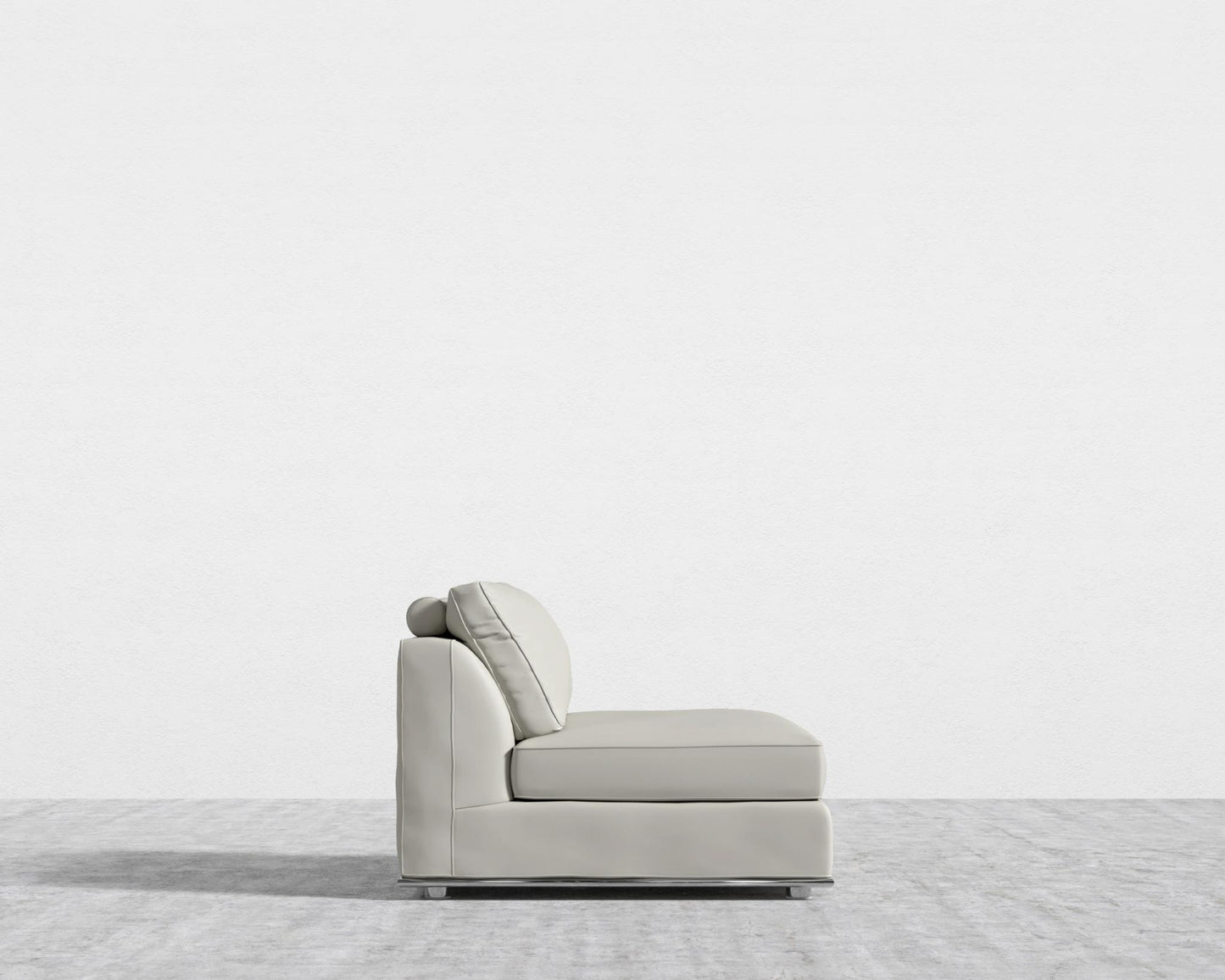 Milo 1-Seater - Armless - Microfiber Leather - Trento Taupe