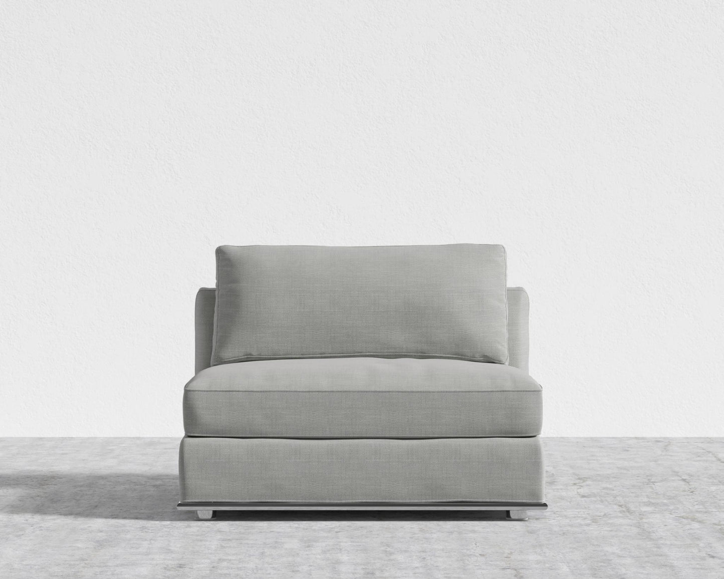 Milo 1-Seater - Armless - Performance Linen - Dove