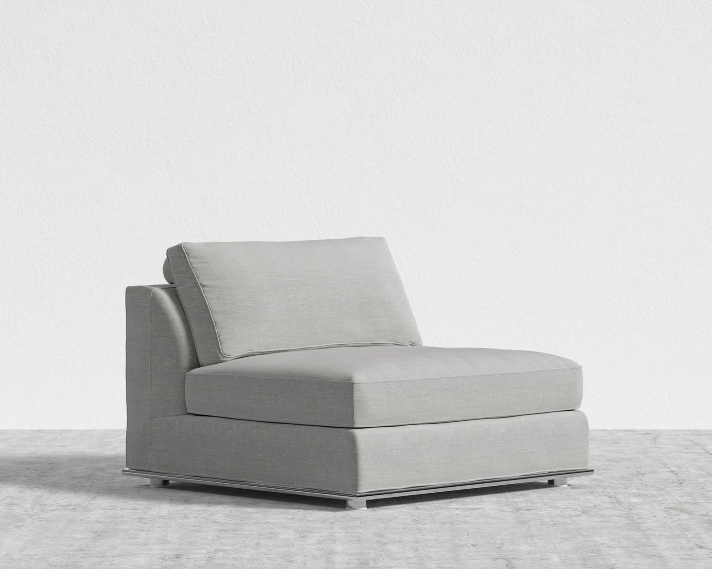 Milo 1-Seater - Armless - Performance Linen - Dove