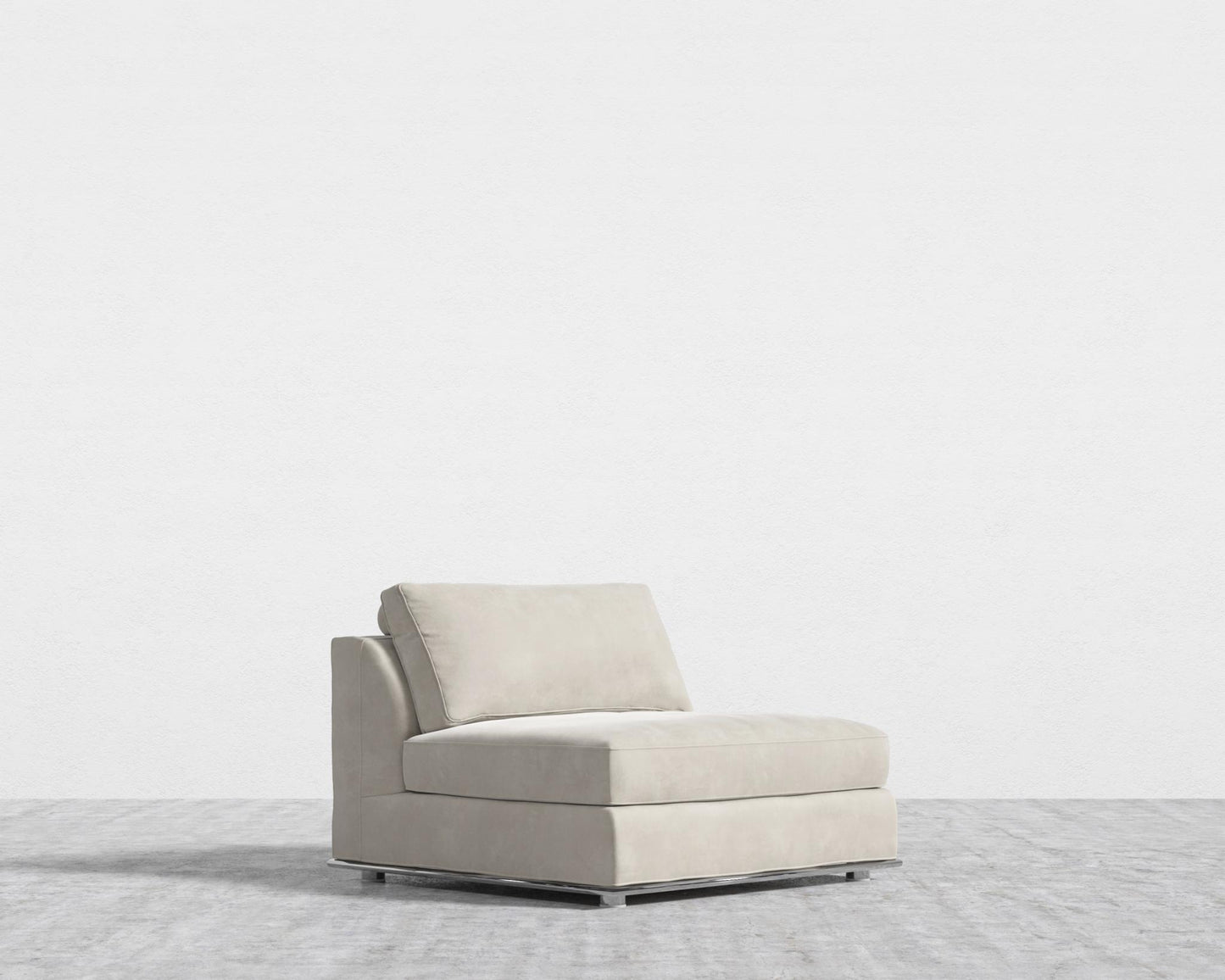 Milo 1-Seater - Armless - Venice Vegan Suede - Latte