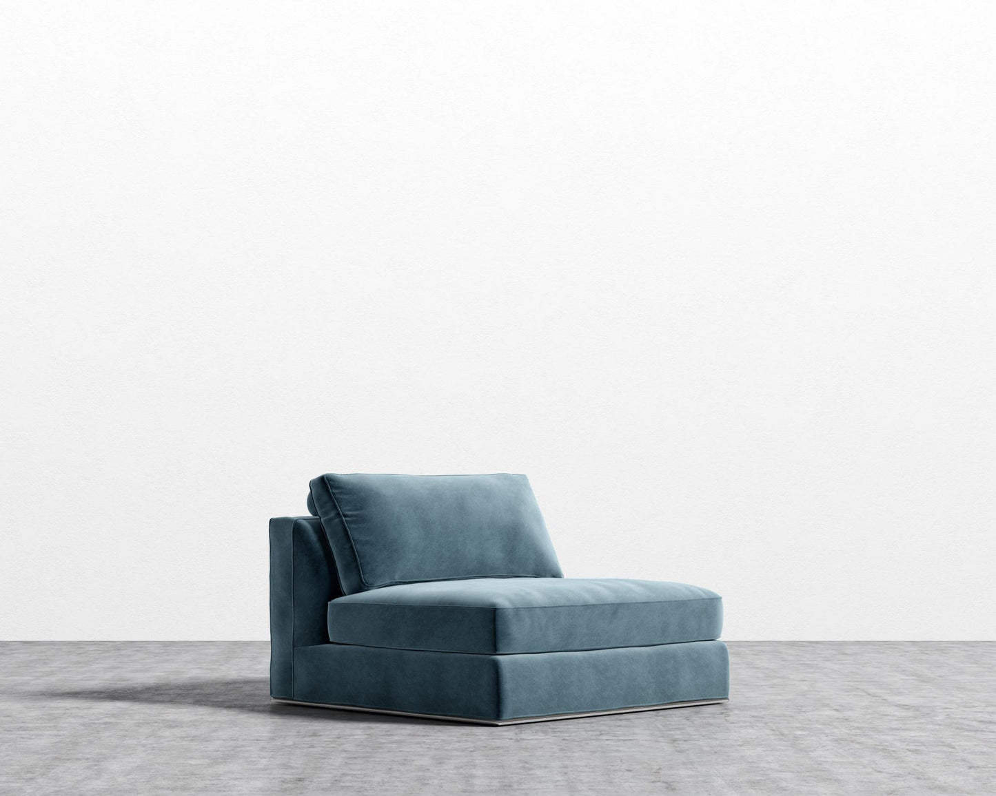 Milo 1-Seater - Armless - Vintage Velvet - Solstice