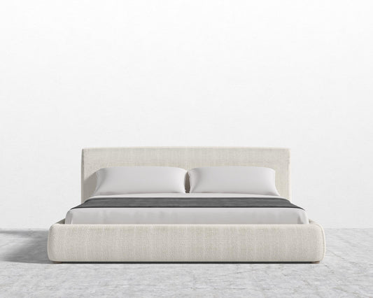 Ophelia Bed - Cal King, Chatou Bouclé - Pearl