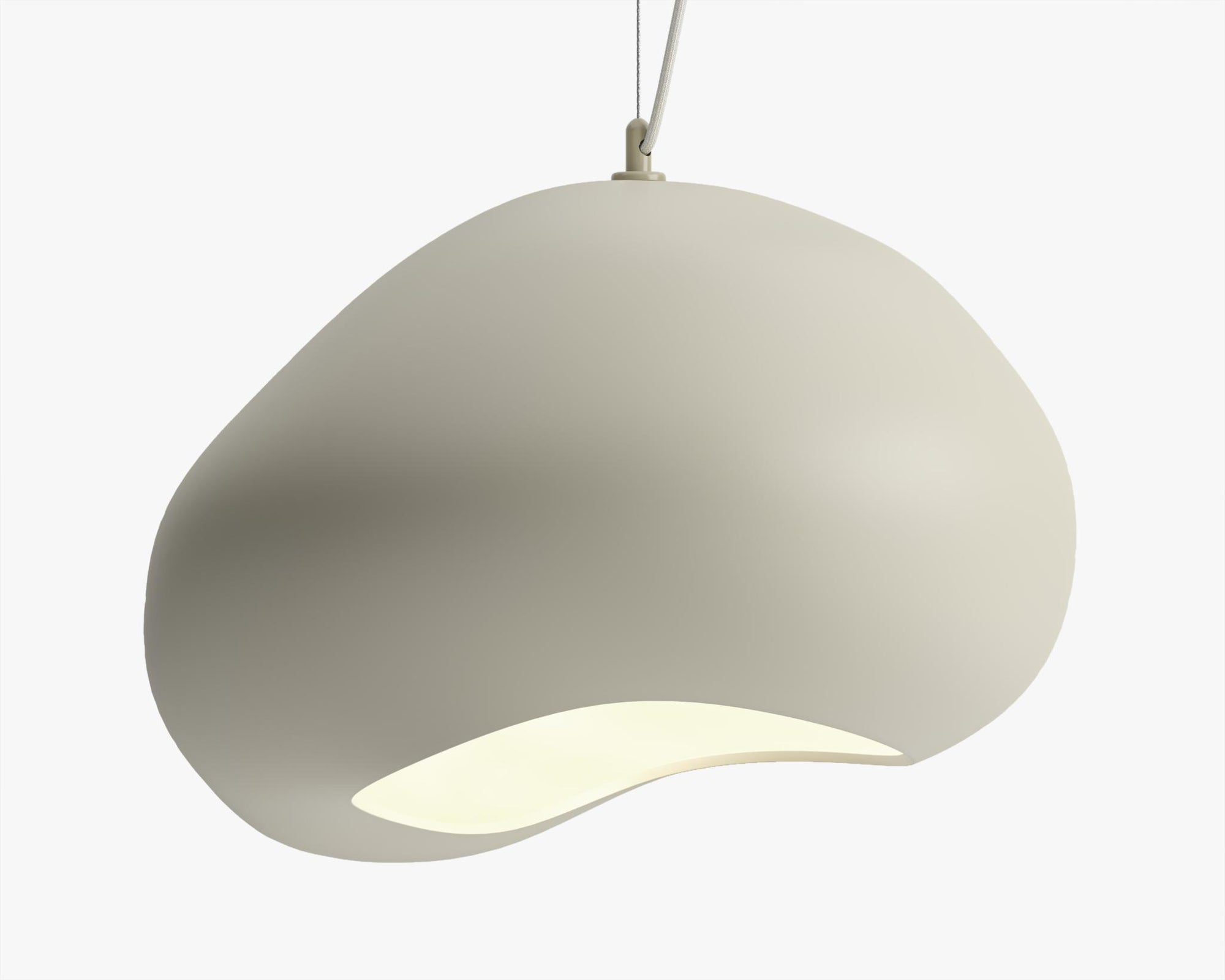 Organa Pendant - Small, Matte Alabaster