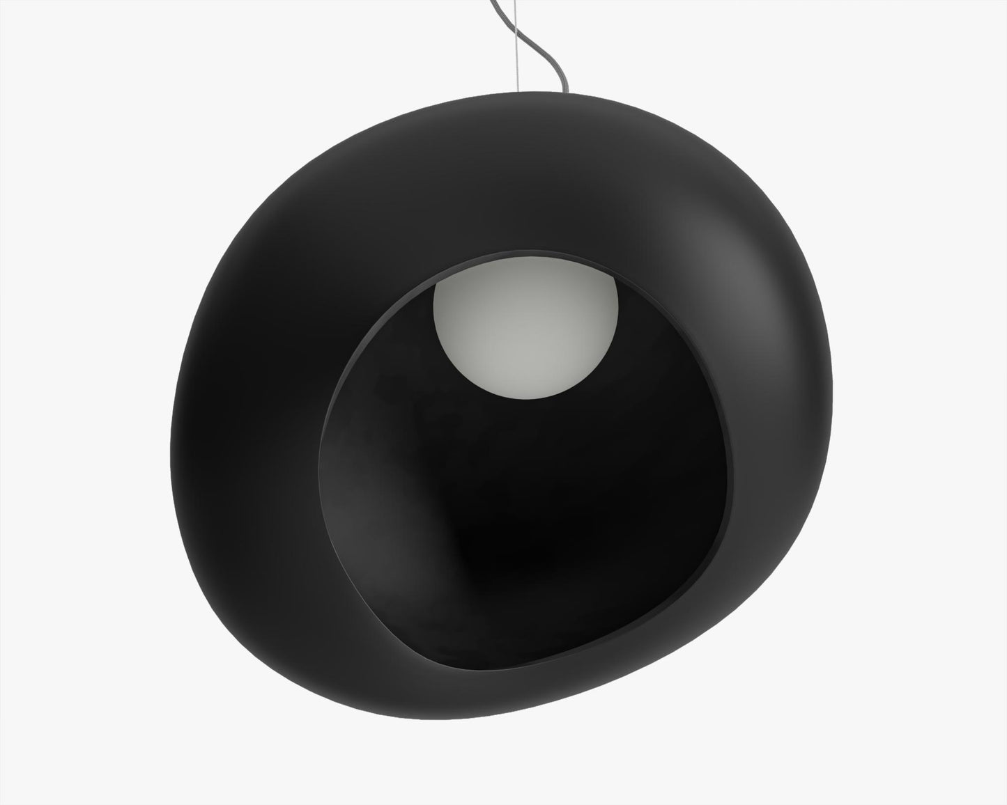 Organa Pendant - Small, Matte Black