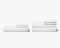 Organic Bamboo Sheet Set + Duvet Cover Set - White