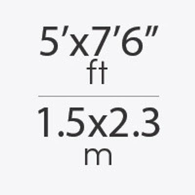 5' x 7'6