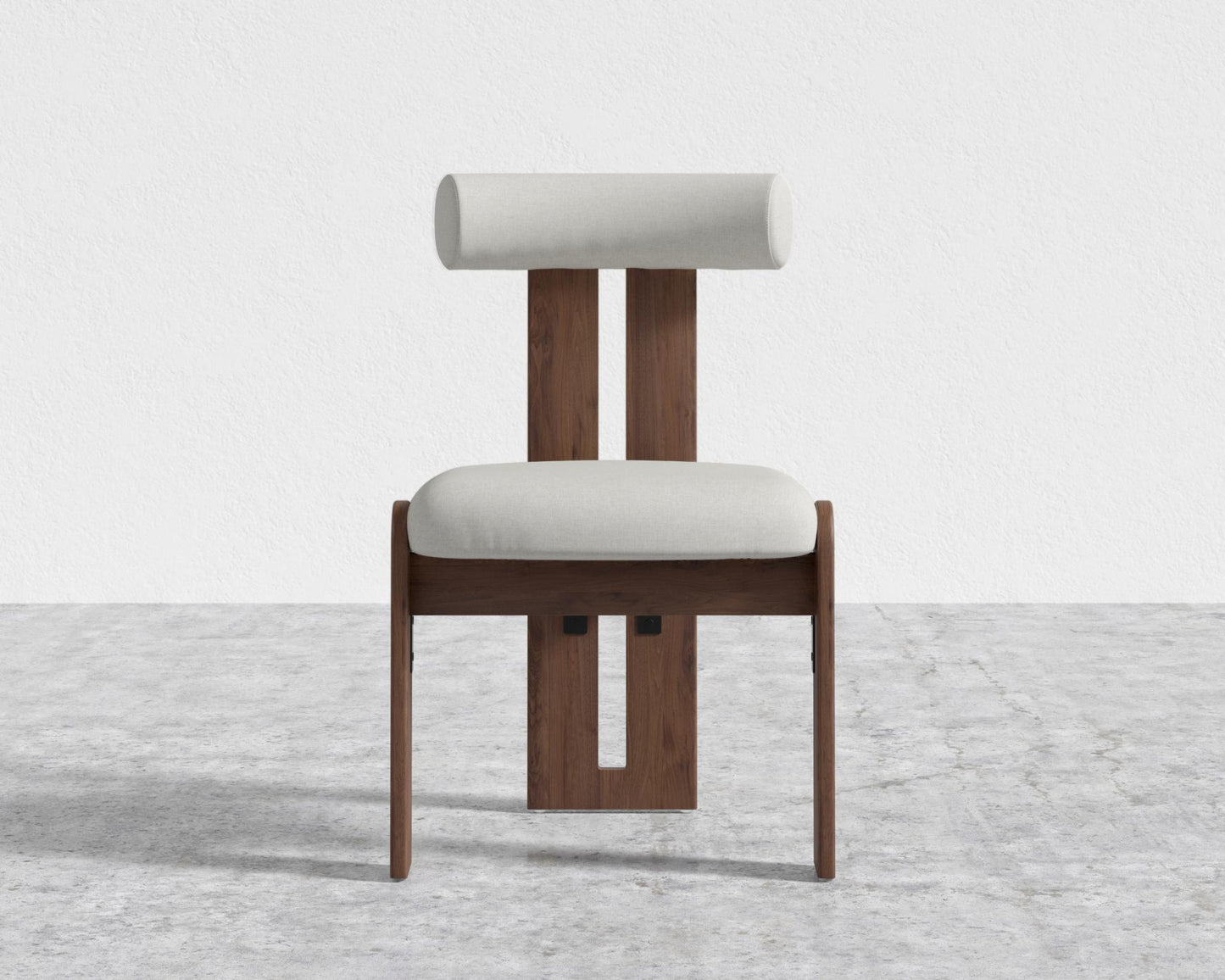 Tola Dining Chair - Walnut Stain, Modern Felt - Alesund