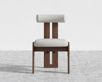 Tola Dining Chair - Walnut Stain, Modern Felt - Alesund