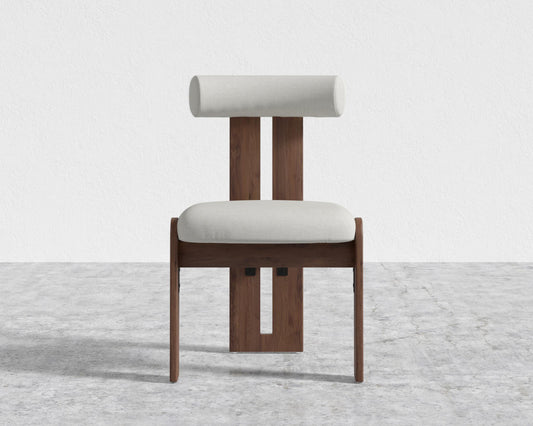 Tola Dining Chair - Walnut Stain, Modern Felt - Alesund