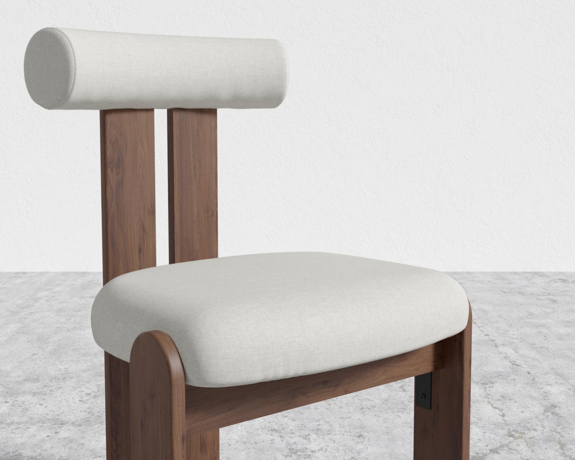 Tola Dining Chair - Walnut Stain, Modern Felt - Alesund
