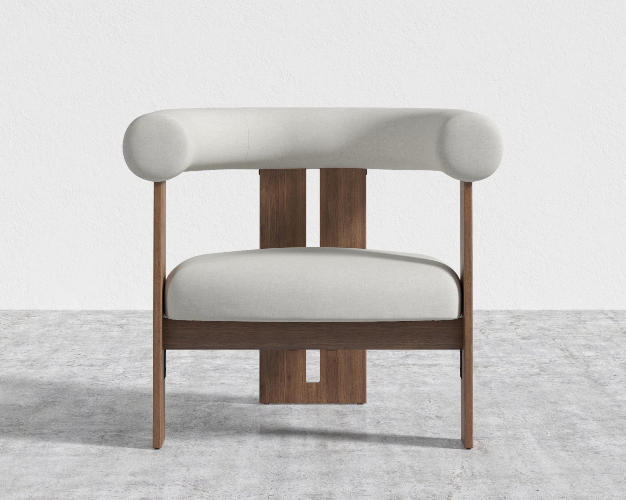 Tola Lounge Chair - Walnut Stain, Modern Felt - Alesund