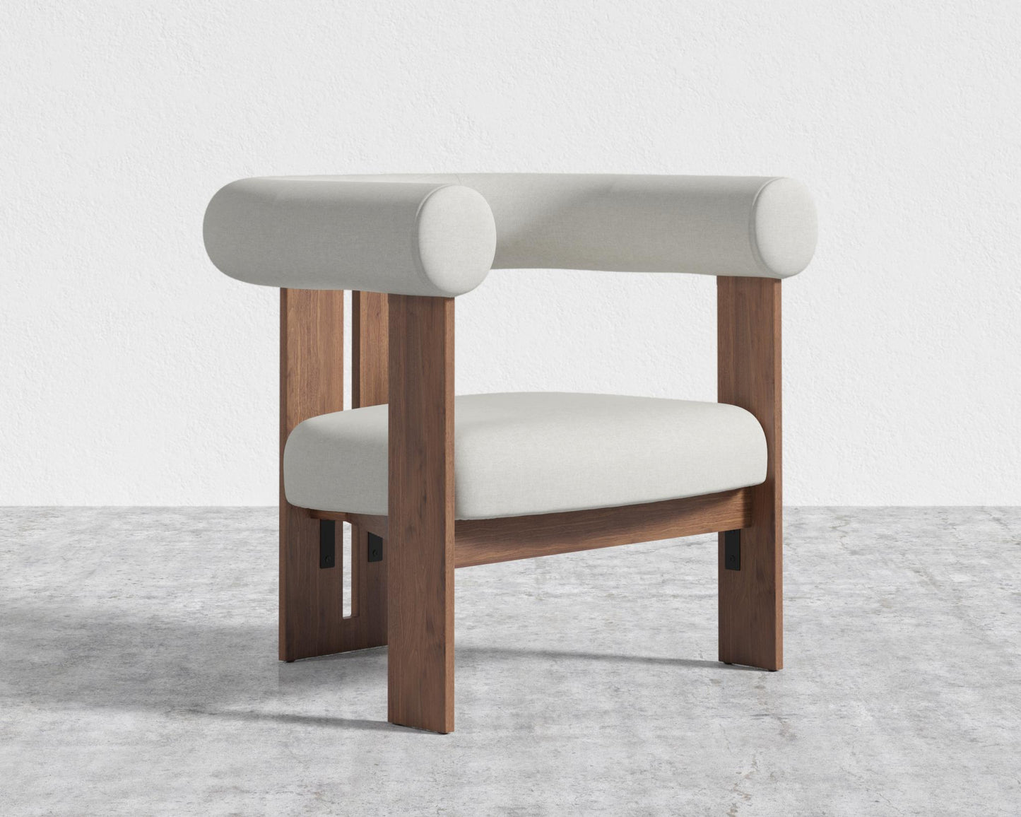 Tola Lounge Chair - Walnut Stain, Modern Felt - Alesund