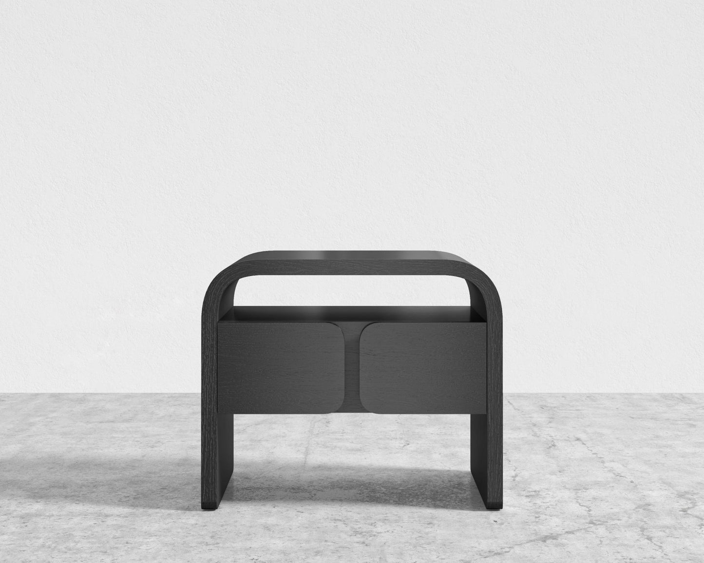 Vienna Nightstand - Ebony w/ Black Oak Veneer	