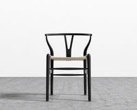 Wishbone Chair - Seat Color - Black Seat Cord, Ebony